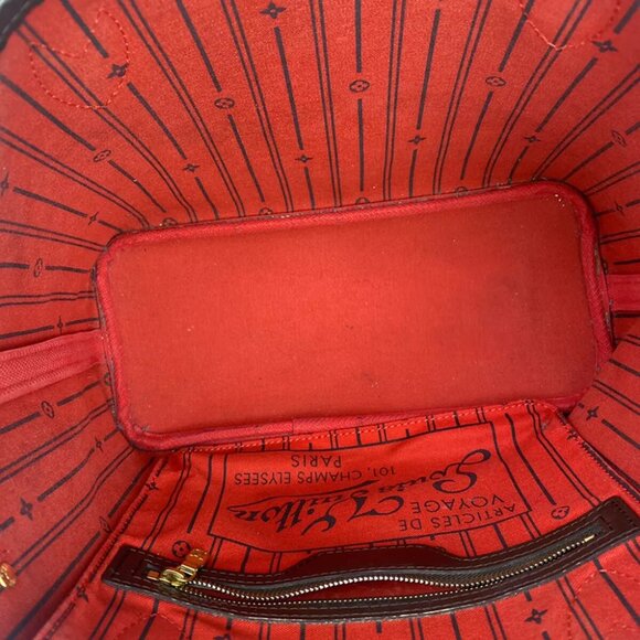 LOUIS VUITTON Neverfull PM Shoulder Tote Bag Damier Leather Brown N51109 93YG762 - Picture 16 of 16